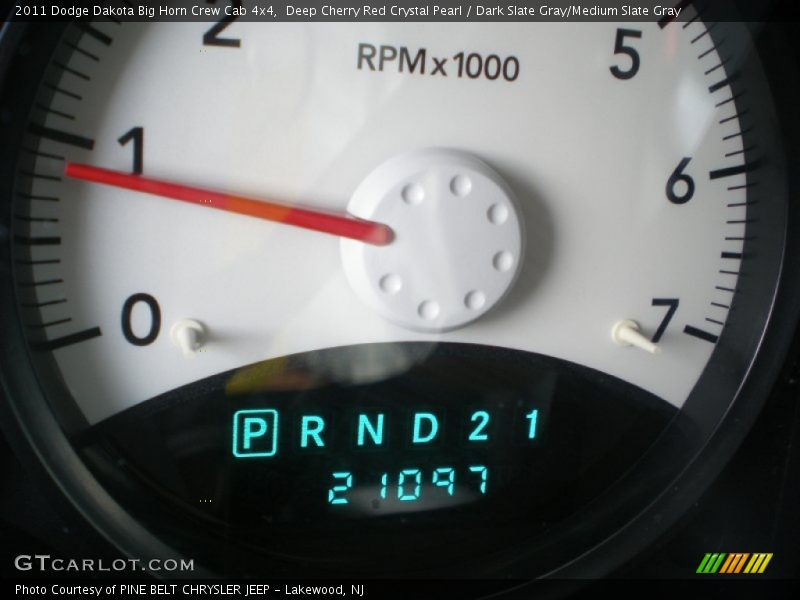 Deep Cherry Red Crystal Pearl / Dark Slate Gray/Medium Slate Gray 2011 Dodge Dakota Big Horn Crew Cab 4x4