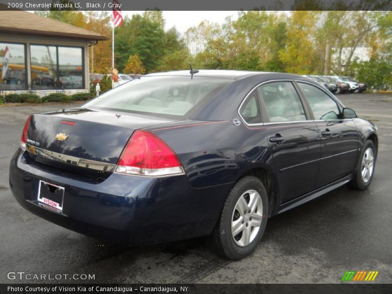Black / Gray 2009 Chevrolet Impala LS