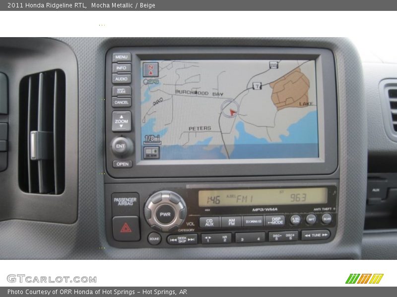 Navigation of 2011 Ridgeline RTL