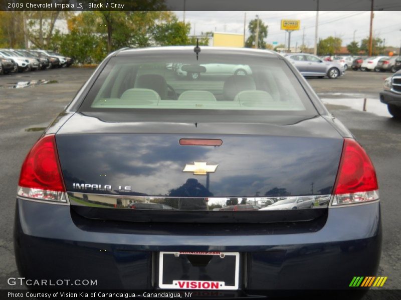 Black / Gray 2009 Chevrolet Impala LS