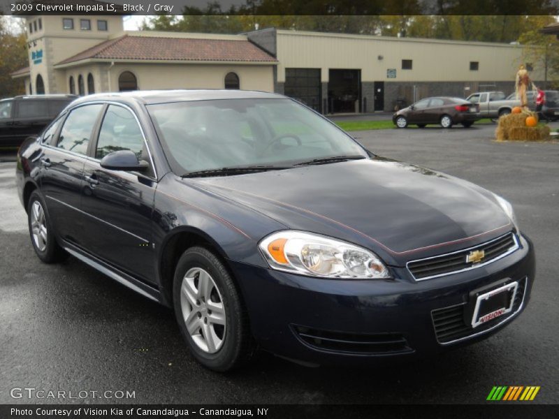 Black / Gray 2009 Chevrolet Impala LS