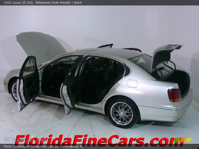 Millennium Silver Metallic / Black 2003 Lexus GS 300