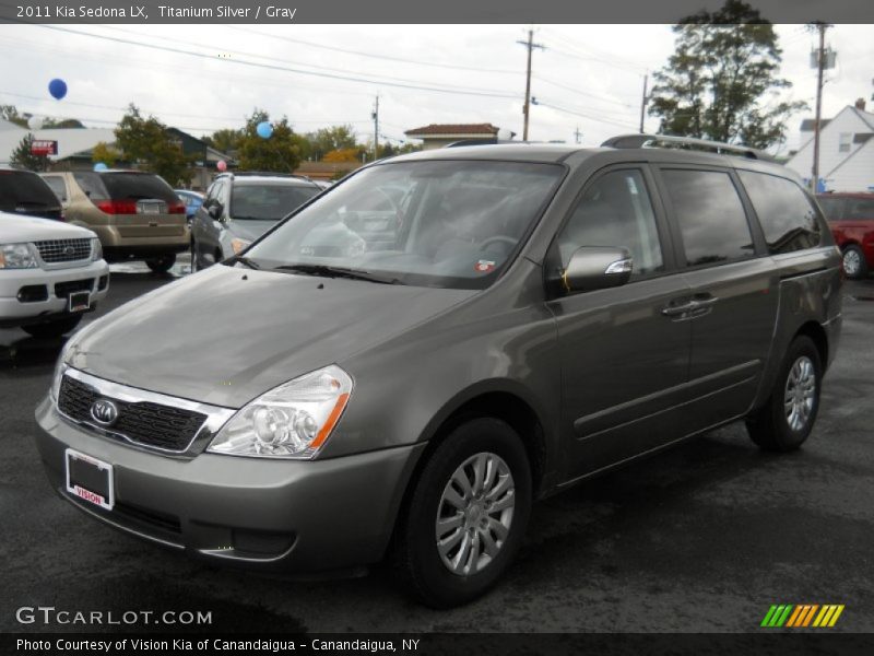 Titanium Silver / Gray 2011 Kia Sedona LX