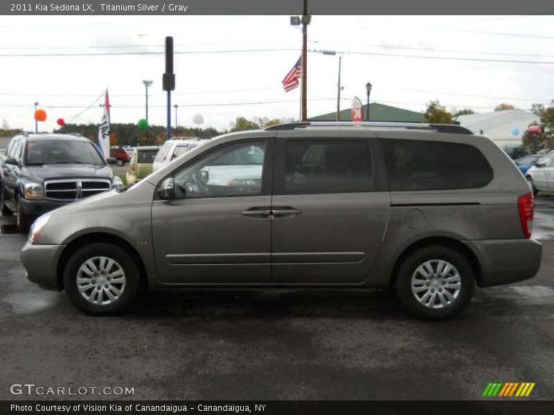 Titanium Silver / Gray 2011 Kia Sedona LX