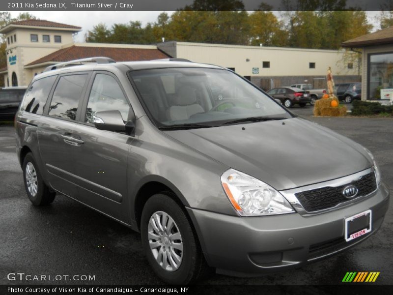 Titanium Silver / Gray 2011 Kia Sedona LX