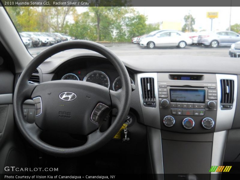Radiant Silver / Gray 2010 Hyundai Sonata GLS