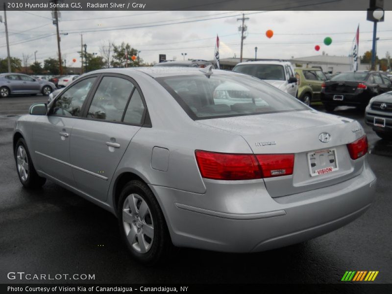 Radiant Silver / Gray 2010 Hyundai Sonata GLS