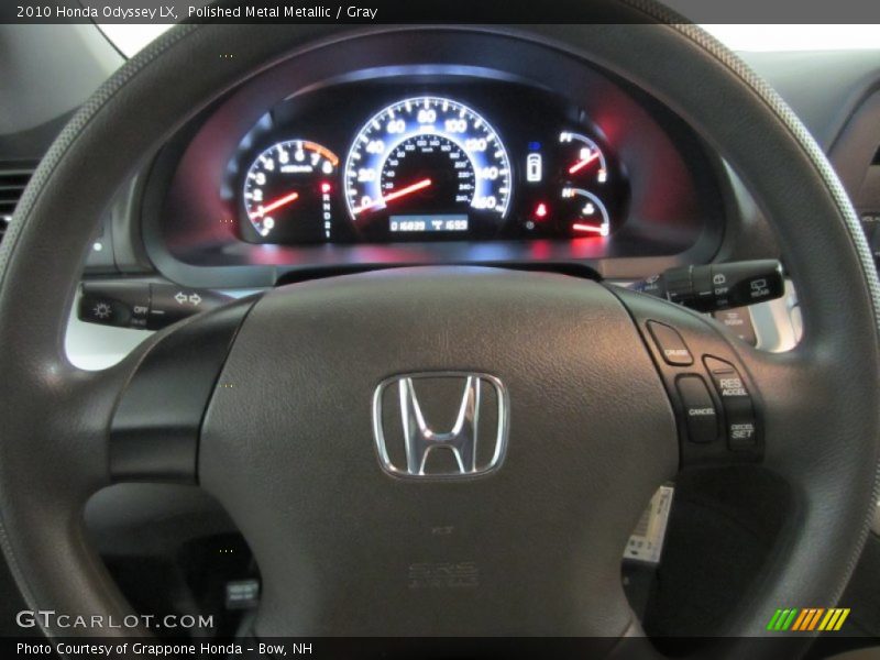 Polished Metal Metallic / Gray 2010 Honda Odyssey LX