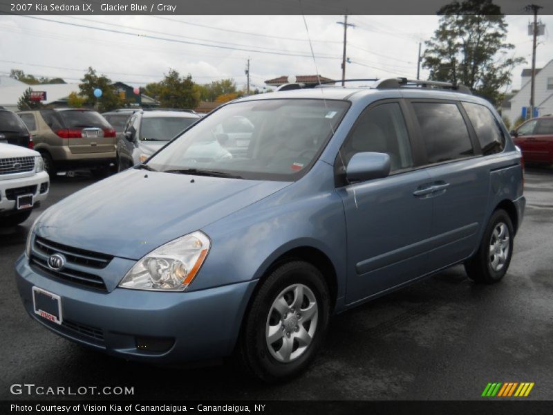 Glacier Blue / Gray 2007 Kia Sedona LX