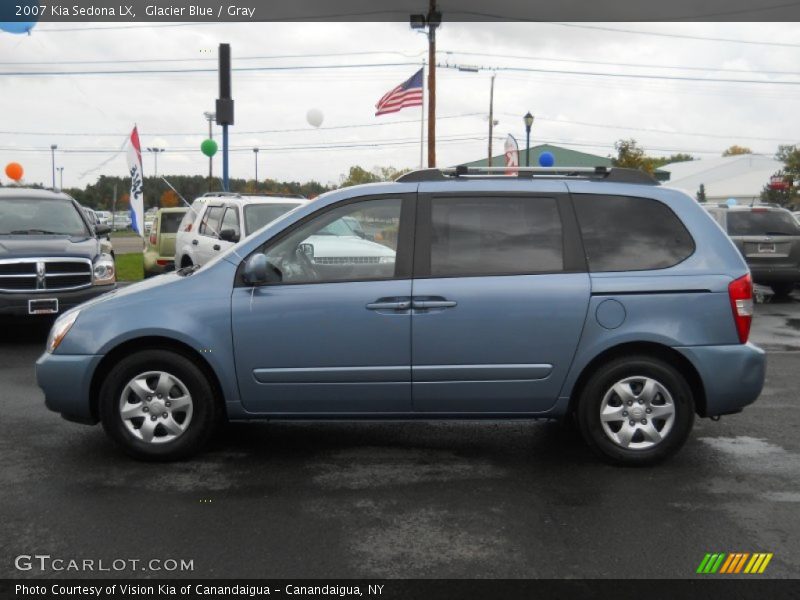 Glacier Blue / Gray 2007 Kia Sedona LX