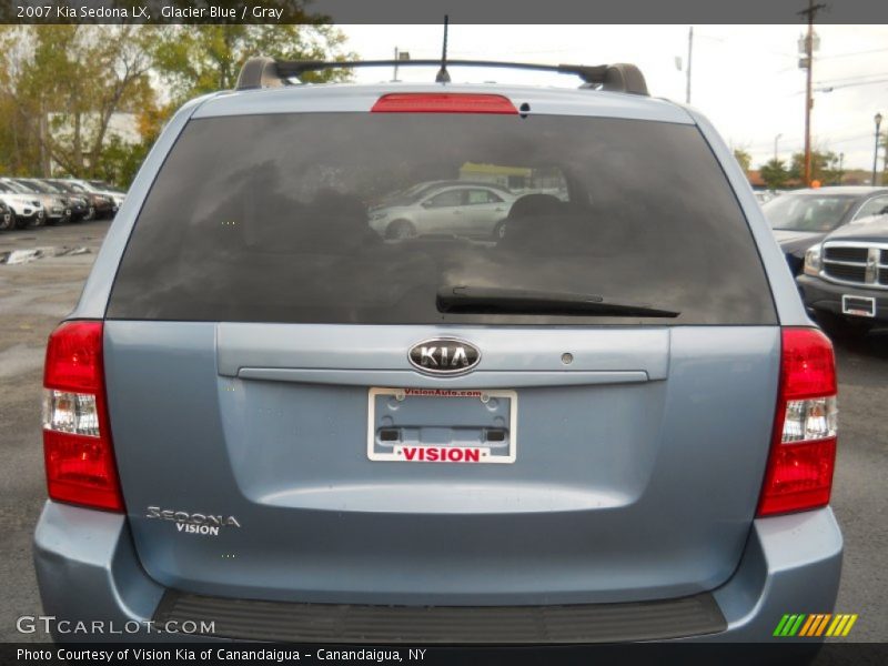 Glacier Blue / Gray 2007 Kia Sedona LX