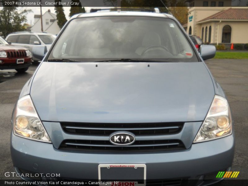 Glacier Blue / Gray 2007 Kia Sedona LX