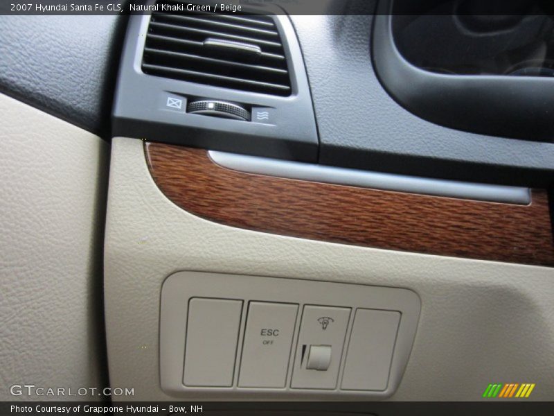 Natural Khaki Green / Beige 2007 Hyundai Santa Fe GLS