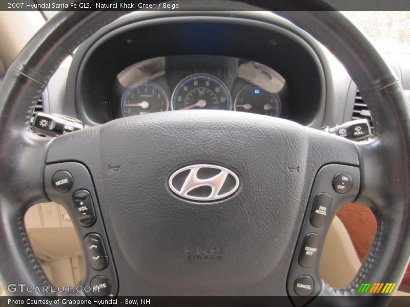 Natural Khaki Green / Beige 2007 Hyundai Santa Fe GLS
