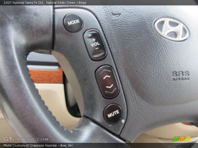 Natural Khaki Green / Beige 2007 Hyundai Santa Fe GLS