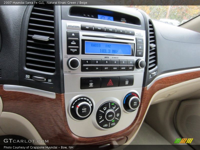 Natural Khaki Green / Beige 2007 Hyundai Santa Fe GLS