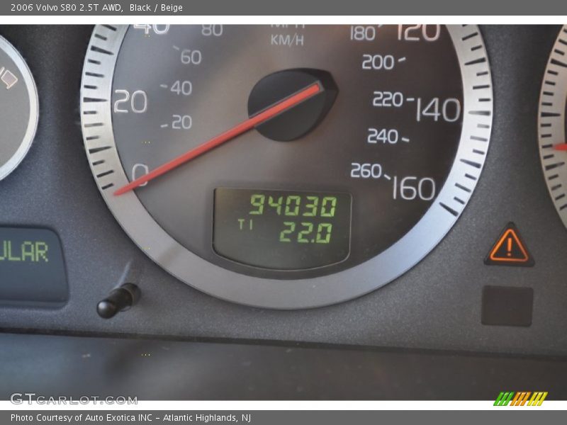 Black / Beige 2006 Volvo S80 2.5T AWD