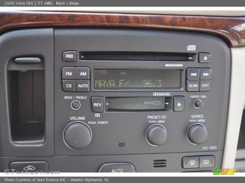Audio System of 2006 S80 2.5T AWD
