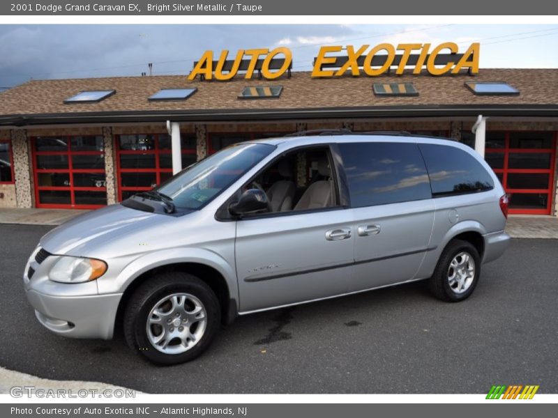 Bright Silver Metallic / Taupe 2001 Dodge Grand Caravan EX