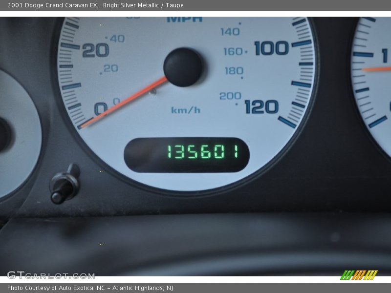 Bright Silver Metallic / Taupe 2001 Dodge Grand Caravan EX