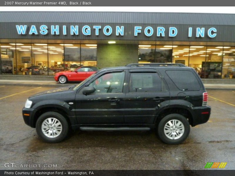 Black / Black 2007 Mercury Mariner Premier 4WD