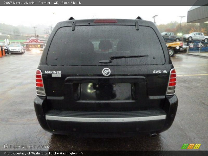 Black / Black 2007 Mercury Mariner Premier 4WD