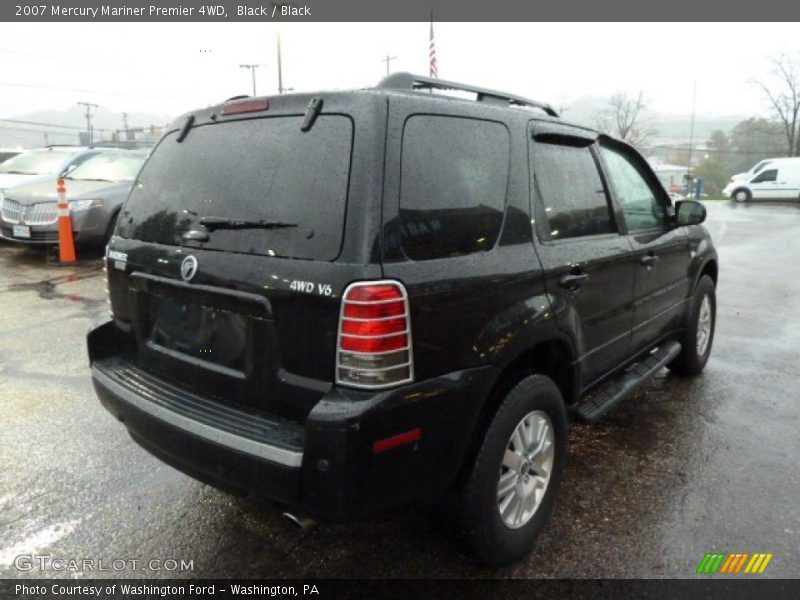 Black / Black 2007 Mercury Mariner Premier 4WD