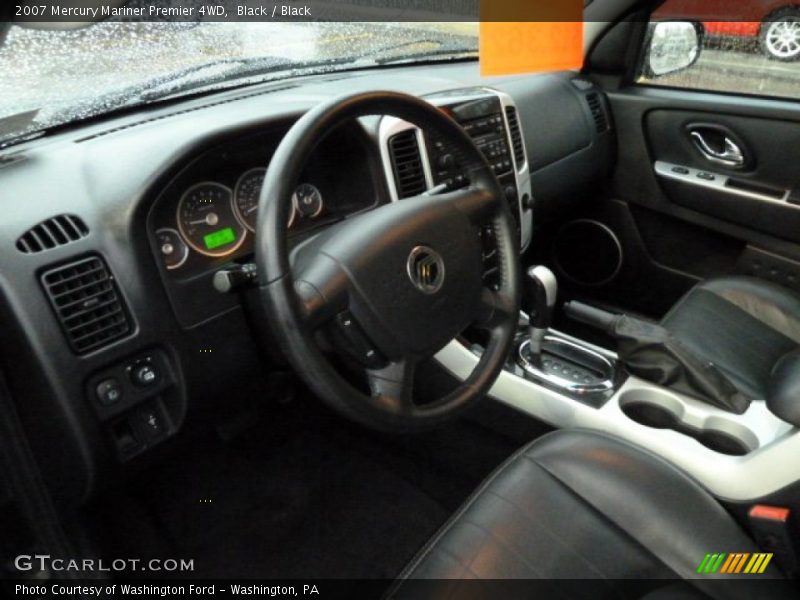 Black / Black 2007 Mercury Mariner Premier 4WD