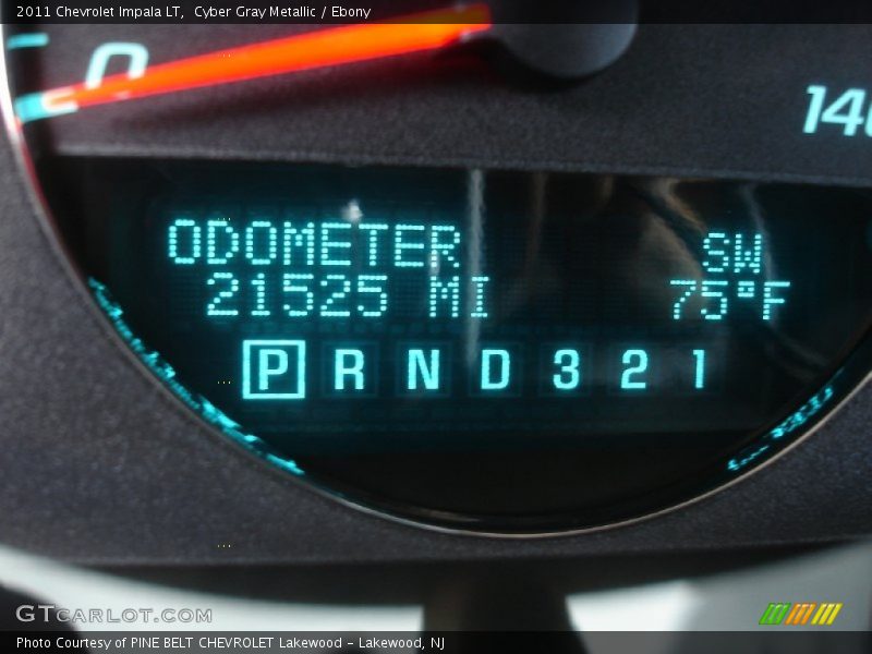 Cyber Gray Metallic / Ebony 2011 Chevrolet Impala LT