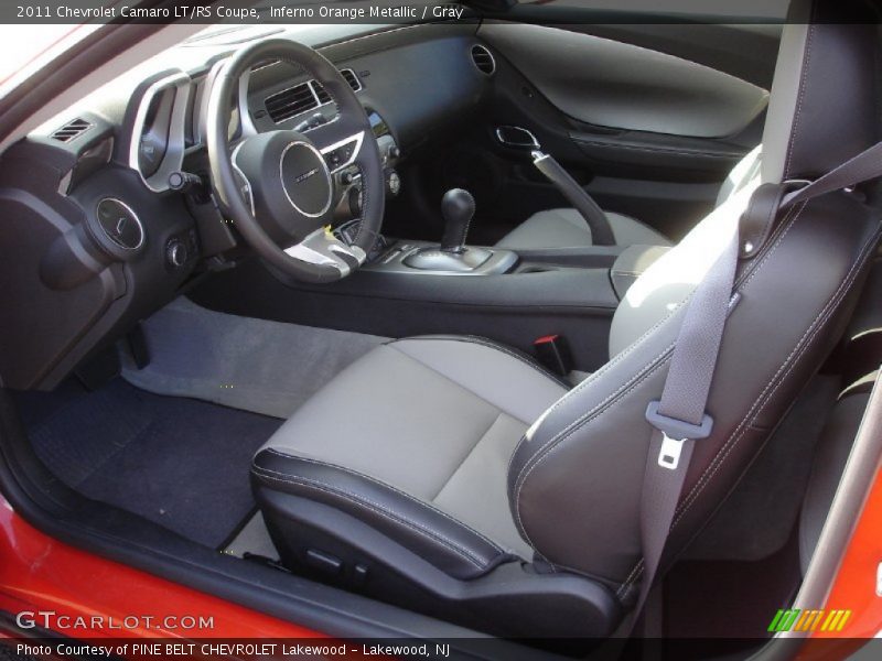 Inferno Orange Metallic / Gray 2011 Chevrolet Camaro LT/RS Coupe