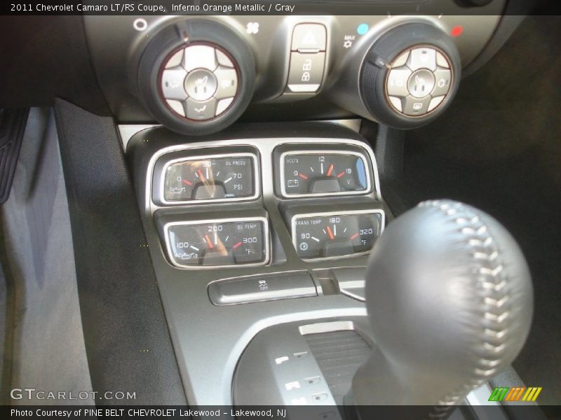 Inferno Orange Metallic / Gray 2011 Chevrolet Camaro LT/RS Coupe