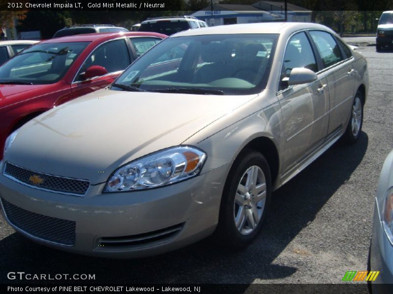 Gold Mist Metallic / Neutral 2012 Chevrolet Impala LT