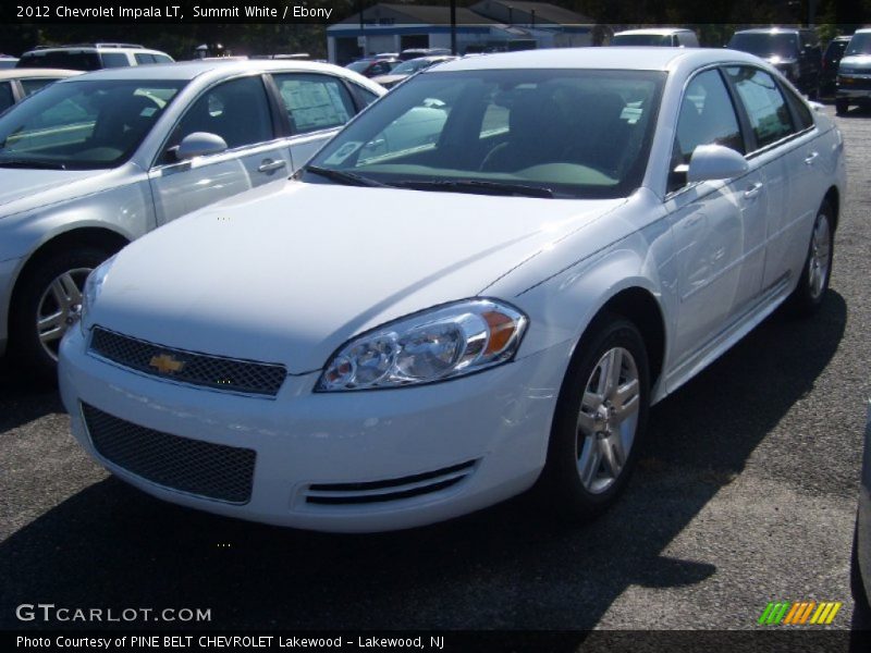 Summit White / Ebony 2012 Chevrolet Impala LT