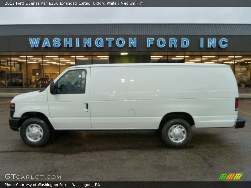 Oxford White / Medium Flint 2012 Ford E Series Van E250 Extended Cargo