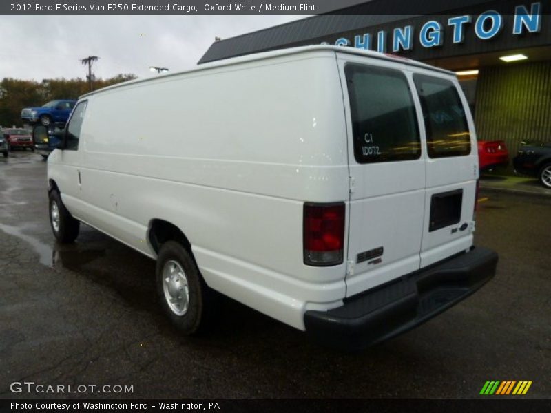 Oxford White / Medium Flint 2012 Ford E Series Van E250 Extended Cargo