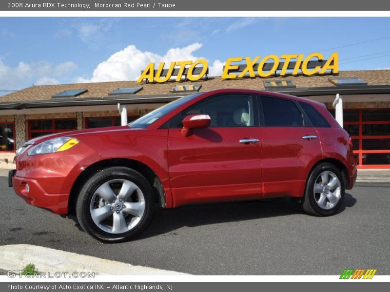 Moroccan Red Pearl / Taupe 2008 Acura RDX Technology