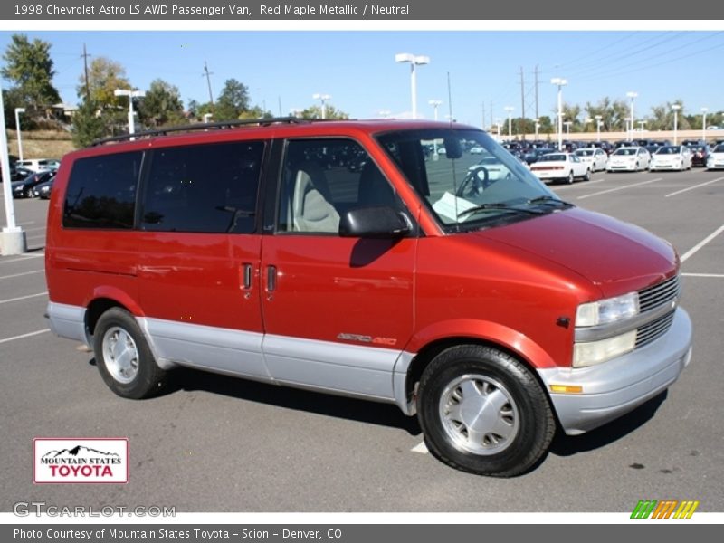 Red Maple Metallic / Neutral 1998 Chevrolet Astro LS AWD Passenger Van