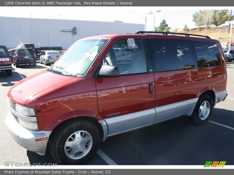 Red Maple Metallic / Neutral 1998 Chevrolet Astro LS AWD Passenger Van