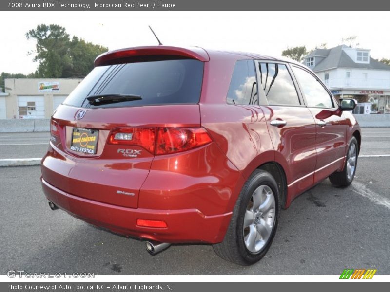 Moroccan Red Pearl / Taupe 2008 Acura RDX Technology