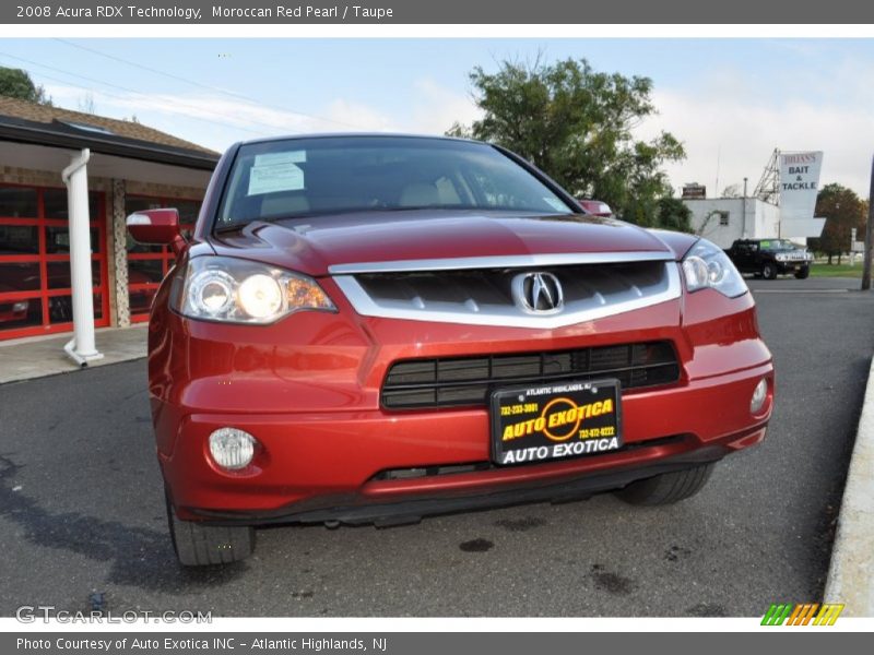 Moroccan Red Pearl / Taupe 2008 Acura RDX Technology