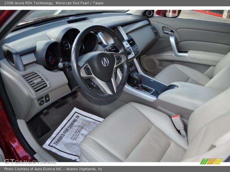 Moroccan Red Pearl / Taupe 2008 Acura RDX Technology