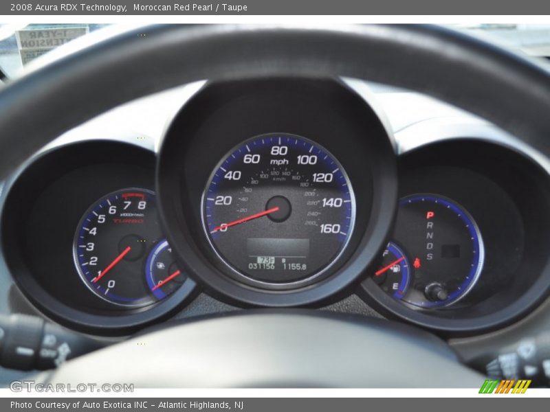 Moroccan Red Pearl / Taupe 2008 Acura RDX Technology