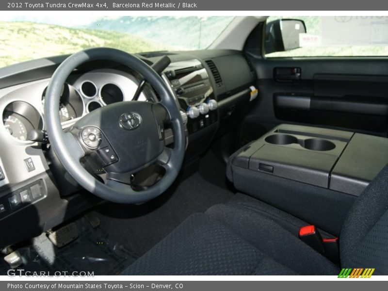 Barcelona Red Metallic / Black 2012 Toyota Tundra CrewMax 4x4
