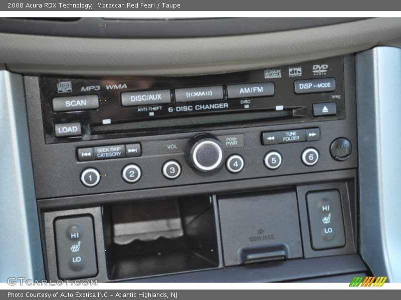 Moroccan Red Pearl / Taupe 2008 Acura RDX Technology