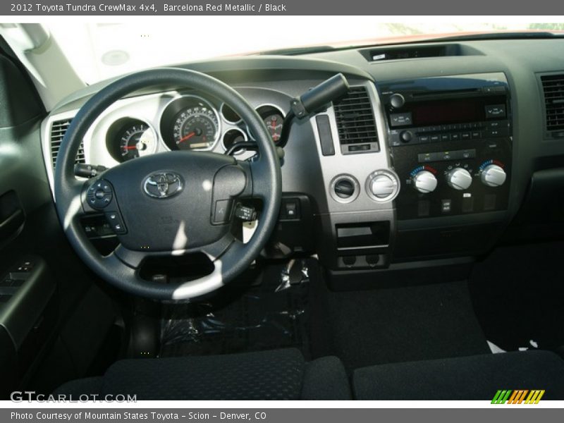 Barcelona Red Metallic / Black 2012 Toyota Tundra CrewMax 4x4