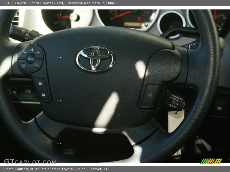 Barcelona Red Metallic / Black 2012 Toyota Tundra CrewMax 4x4