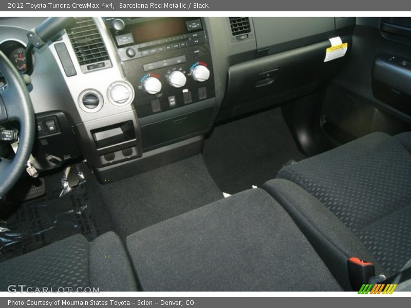 Barcelona Red Metallic / Black 2012 Toyota Tundra CrewMax 4x4