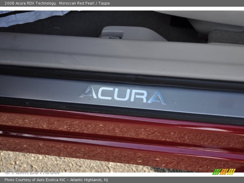 Moroccan Red Pearl / Taupe 2008 Acura RDX Technology