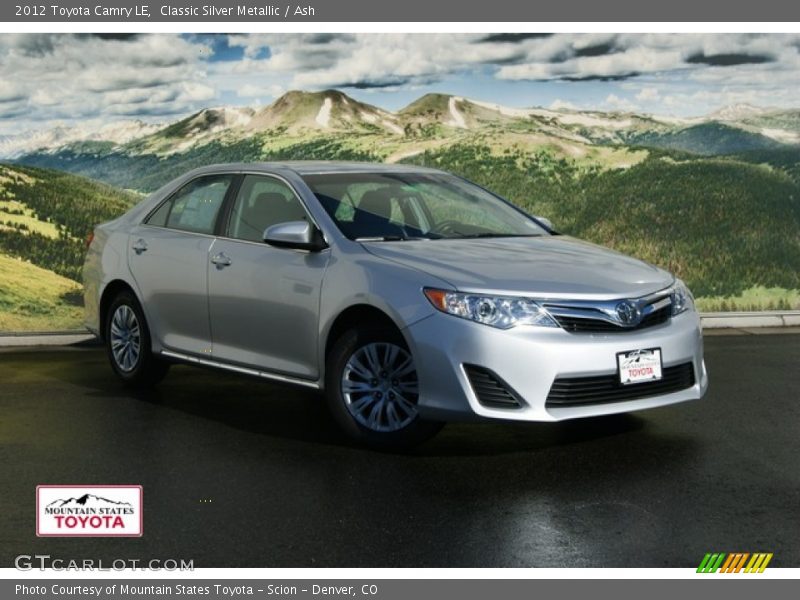 Classic Silver Metallic / Ash 2012 Toyota Camry LE