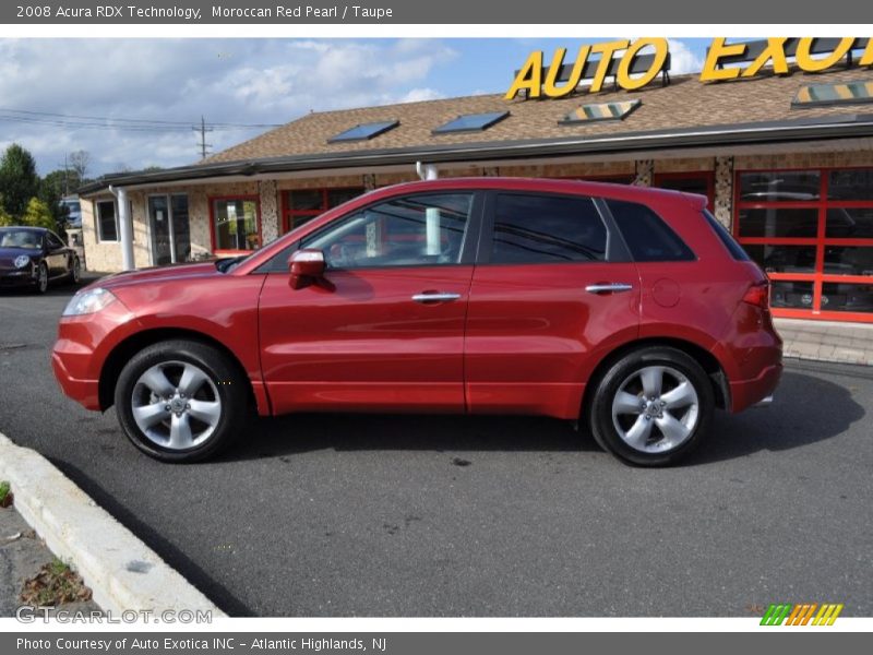Moroccan Red Pearl / Taupe 2008 Acura RDX Technology